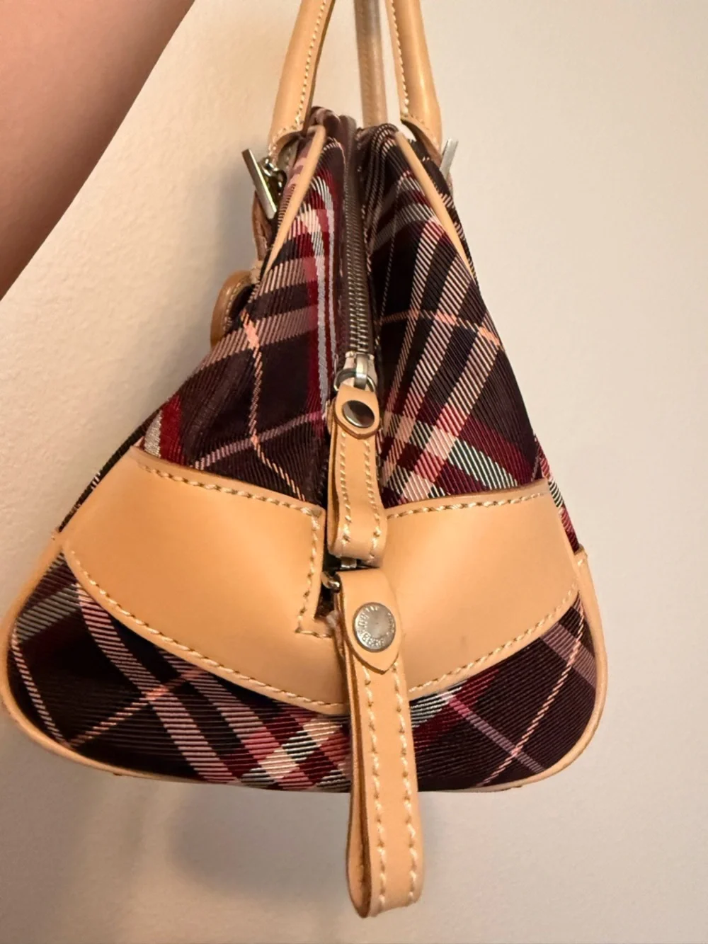 Burberry London Blue Label Canvas and Leather Handbag - Picture 10 of 17